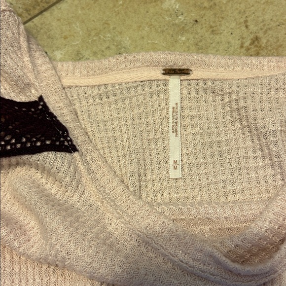 Free People Casual Clash Top Sz M - Picture 3 of 5